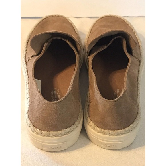 Toms Tan Suede Slip-On Loafers - Picture 3 of 11